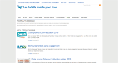 Desktop Screenshot of forfaitmobilepourtous.fr