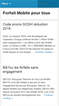 Mobile Screenshot of forfaitmobilepourtous.fr